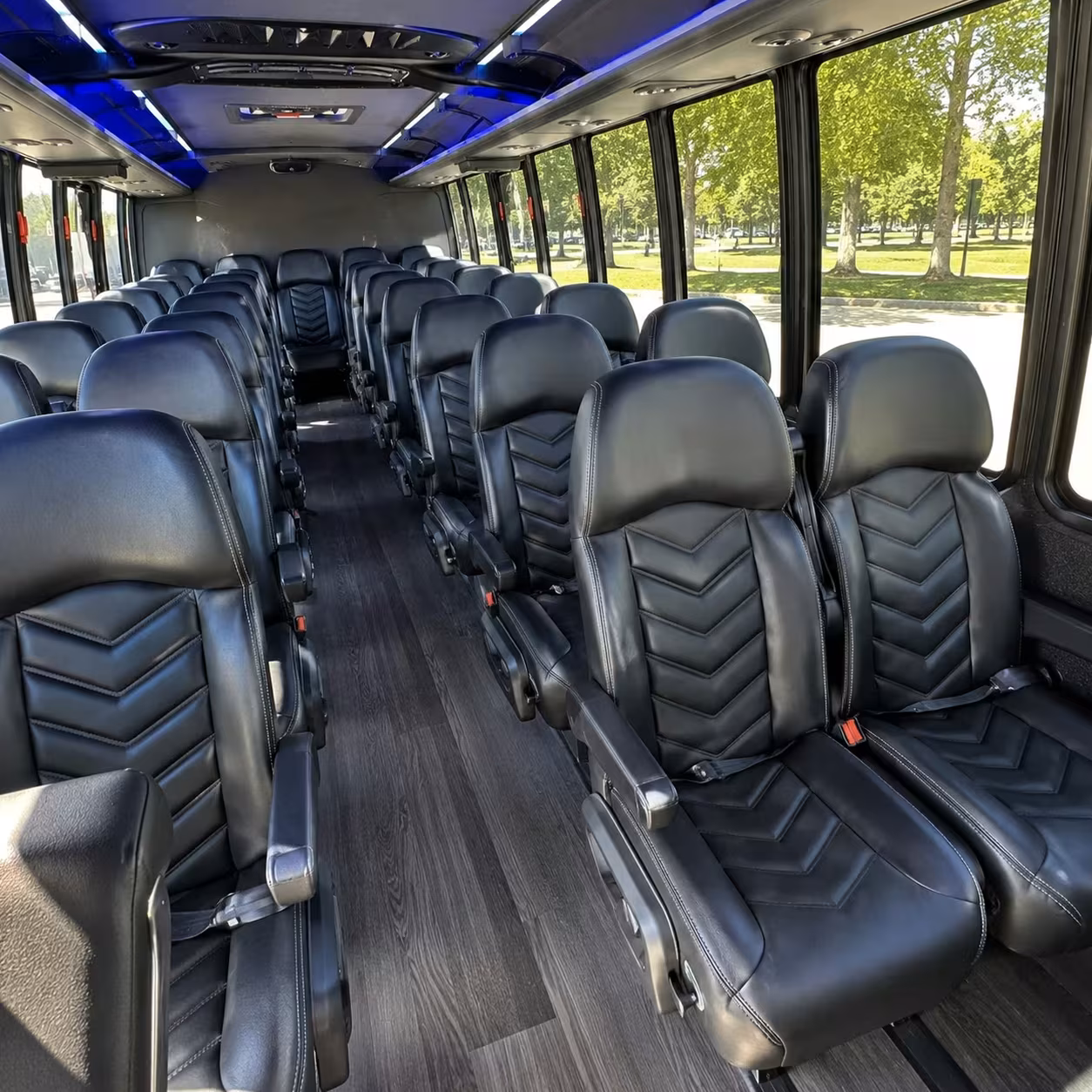28 passenger minibus inside