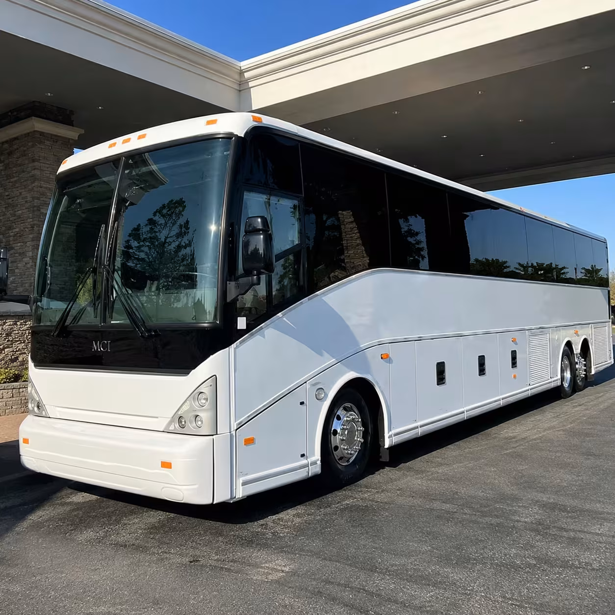 elk grove charter bus rental exterior