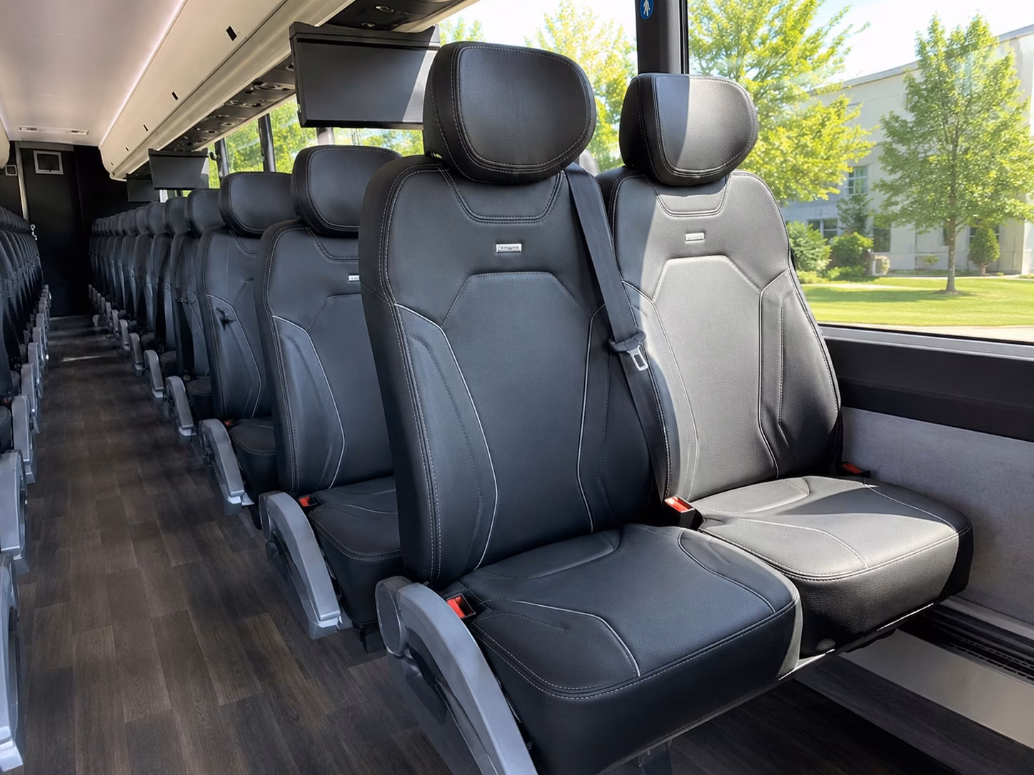 elk grove charter bus rental interior