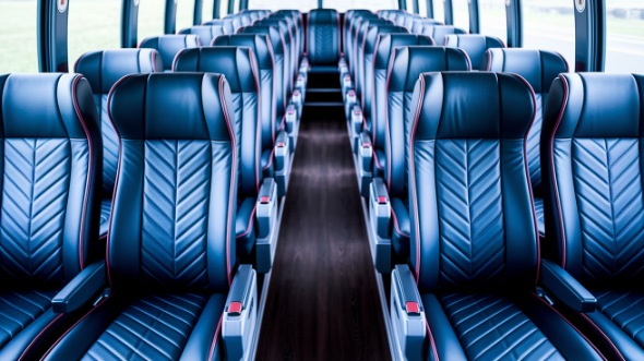 elk grove 56 passenger charter bus inside